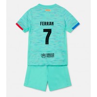 Barcelona Ferran Torres #7 Replika babykläder Tredjeställ Barn 2023-24 Kortärmad (+ korta byxor)